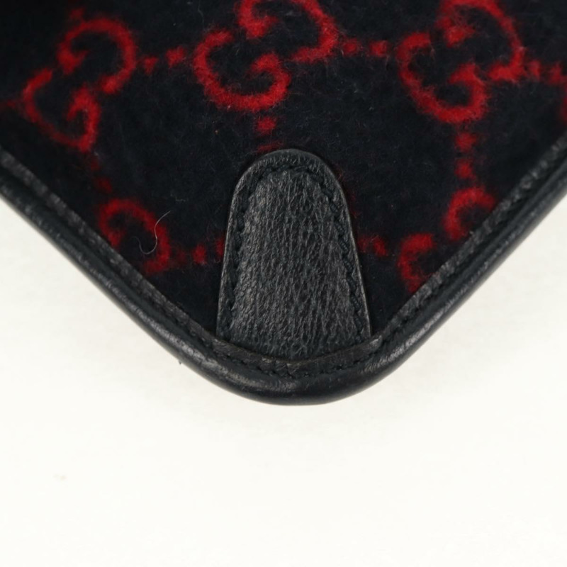 【日本直送】GUCCI GG帆布腰包 羊毛 海軍藍 金色 598181 正品 159020V-14