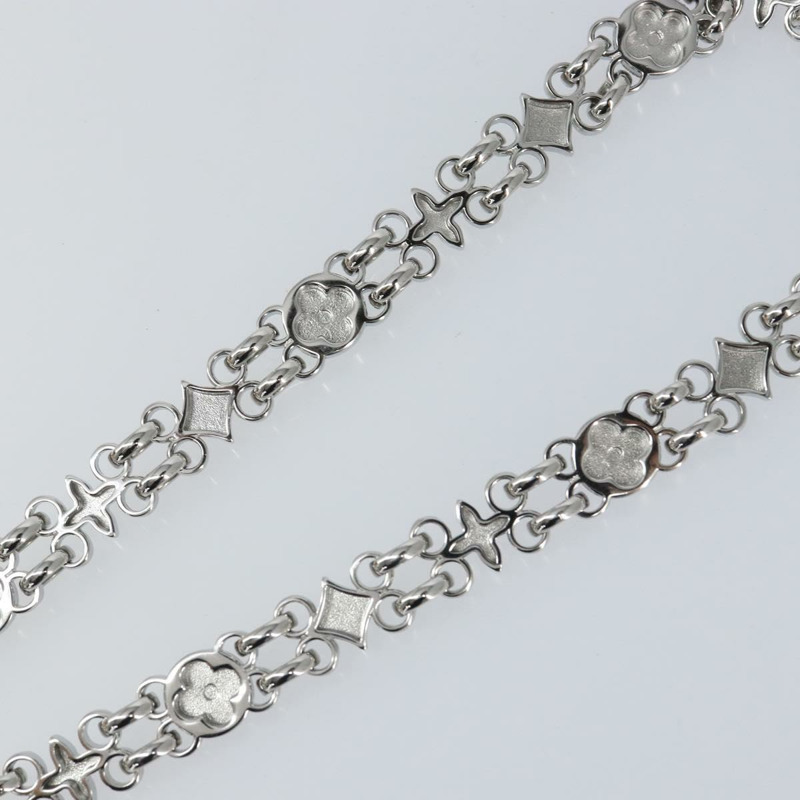 【日本直送】路易威登 Dauphine 鏈條肩帶 金屬銀色 Auth 160903-9