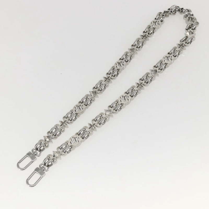 【日本直送】路易威登 Dauphine 鏈條肩帶 金屬銀色 Auth 160902-5