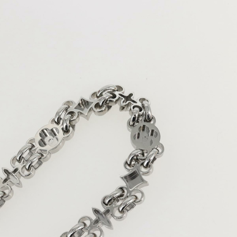 【日本直送】路易威登 Dauphine 鏈條肩帶 金屬銀色 Auth 160902-8