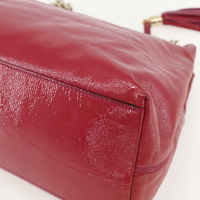 【日本直送】GUCCI Soho 鏈條手提包 紅色金色 正品 159398-14