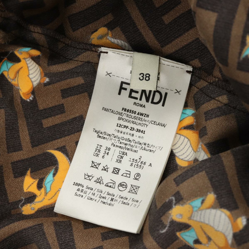 【日本直送】FENDI Zucca帆布寶可夢聯名睡衣套裝外套棕色正品 157968SM-19