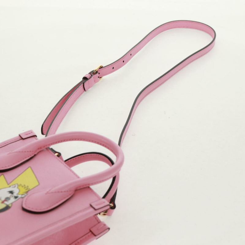 【日本直送】GUCCI 手提包 皮革 兩用 粉金配色 671623 正品 159011M-16