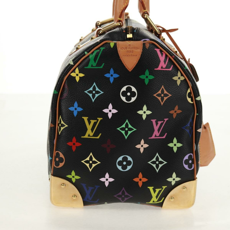 【日本直送】路易威登 Monogram Multicolor Speedy 30 手提包 黑色 M92642 正品 158977V-3