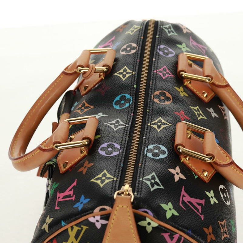 【日本直送】路易威登 Monogram Multicolor Speedy 30 手提包 黑色 M92642 正品 158977V-5