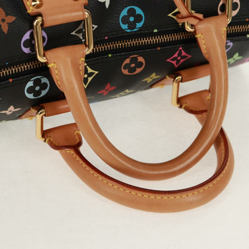【日本直送】路易威登 Monogram Multicolor Speedy 30 手提包 黑色 M92642 正品 158977V-6