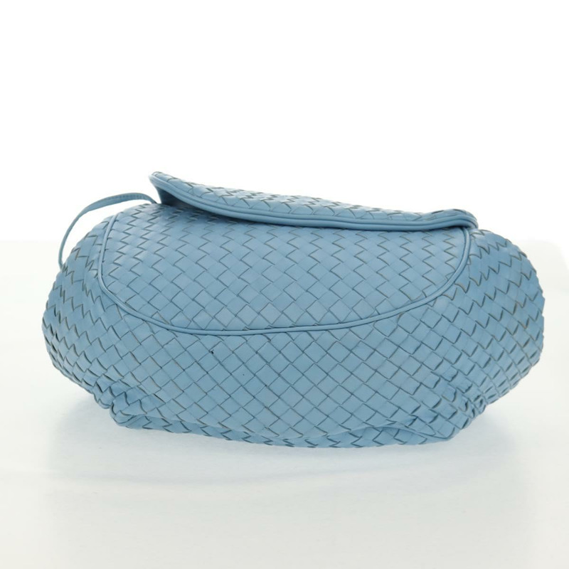 【日本直送】BOTTEGA VENETA INTRECCIATO 皮革肩背包 淺藍色 正品 158959V-4