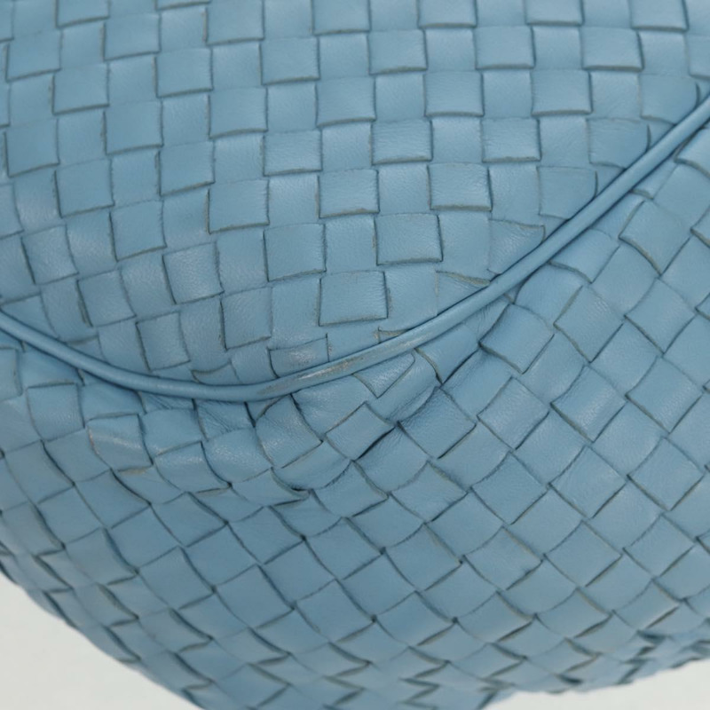 【日本直送】BOTTEGA VENETA INTRECCIATO 皮革肩背包 淺藍色 正品 158959V-8