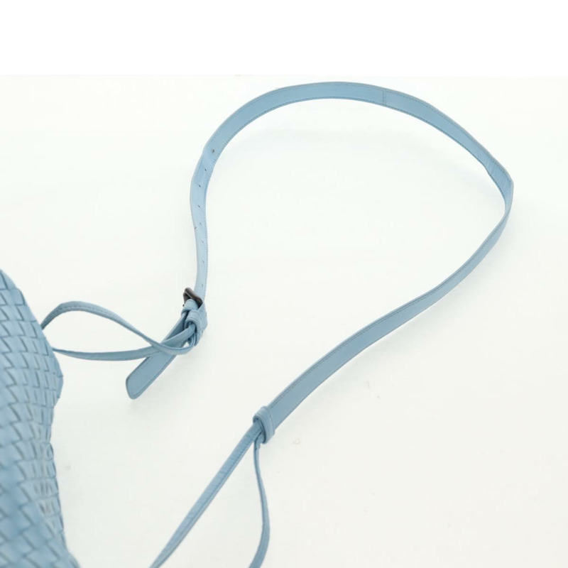 【日本直送】BOTTEGA VENETA INTRECCIATO 皮革肩背包 淺藍色 正品 158959V-13