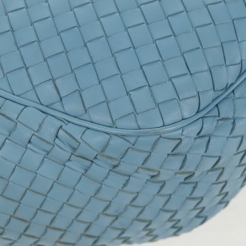 【日本直送】BOTTEGA VENETA INTRECCIATO 皮革肩背包 淺藍色 正品 158959V-16