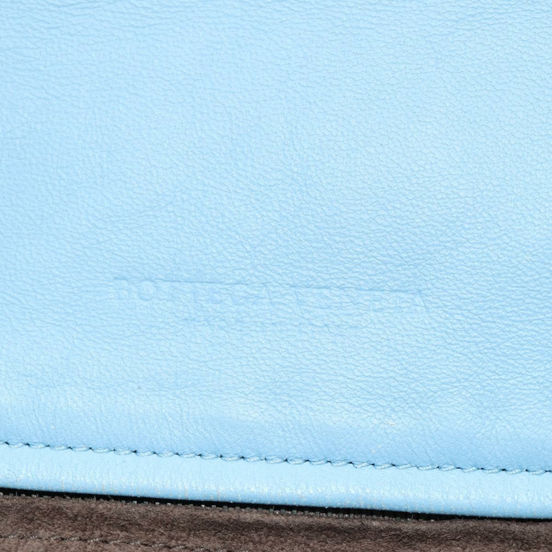 【日本直送】BOTTEGA VENETA INTRECCIATO 皮革肩背包 淺藍色 正品 158959V-18
