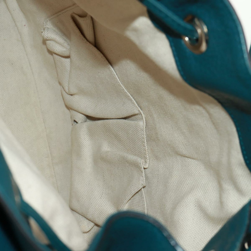 【日本直送】GUCCI 竹節雙肩包 皮革 綠色 銀色 370833 正品 159026V-30