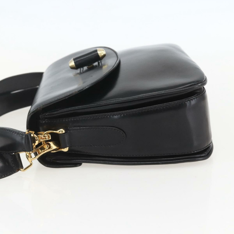 【日本直送】GUCCI 黑色金色皮革單肩包 001 4214 正品 160233-2