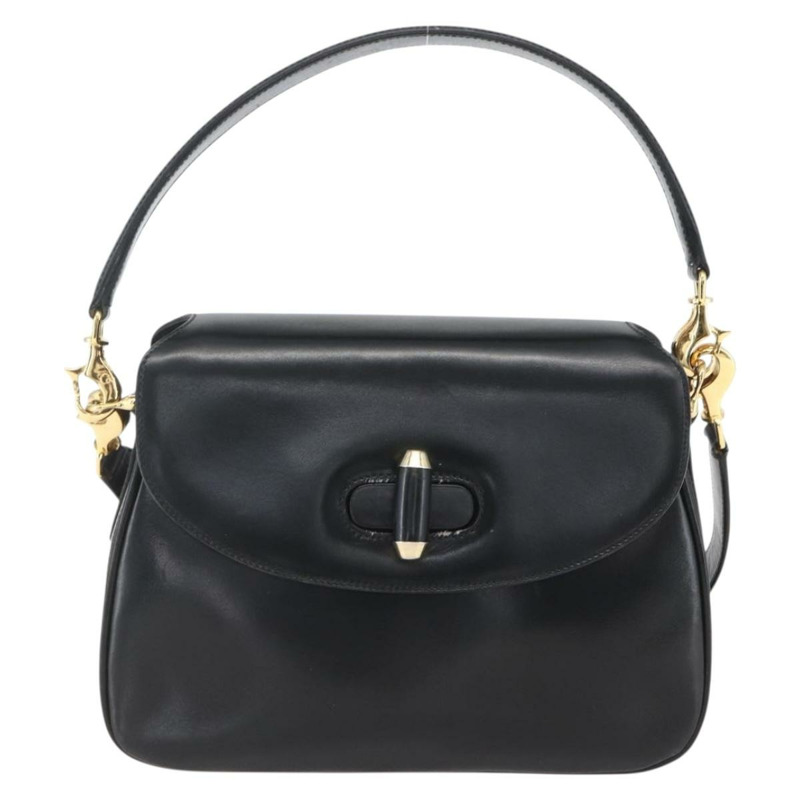 【日本直送】GUCCI 黑色金色皮革單肩包 001 4214 正品 160233-12