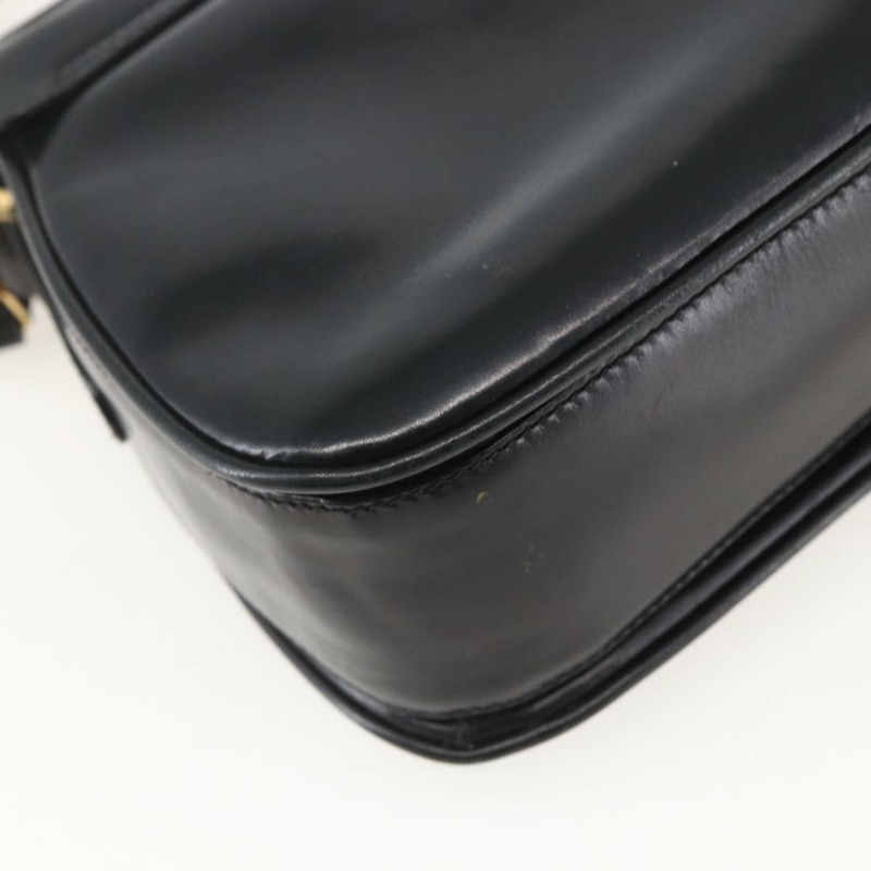 【日本直送】GUCCI 黑色金色皮革單肩包 001 4214 正品 160233-16