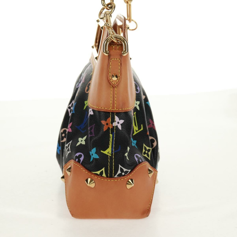 【日本直送】路易威登 Monogram Multicolor Judy MM 手提包 2Way 黑色 M40256 正品 ka1093V-3