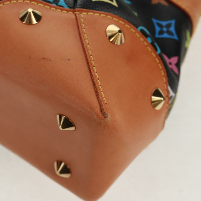 【日本直送】路易威登 Monogram Multicolor Judy MM 手提包 2Way 黑色 M40256 正品 ka1093V-17