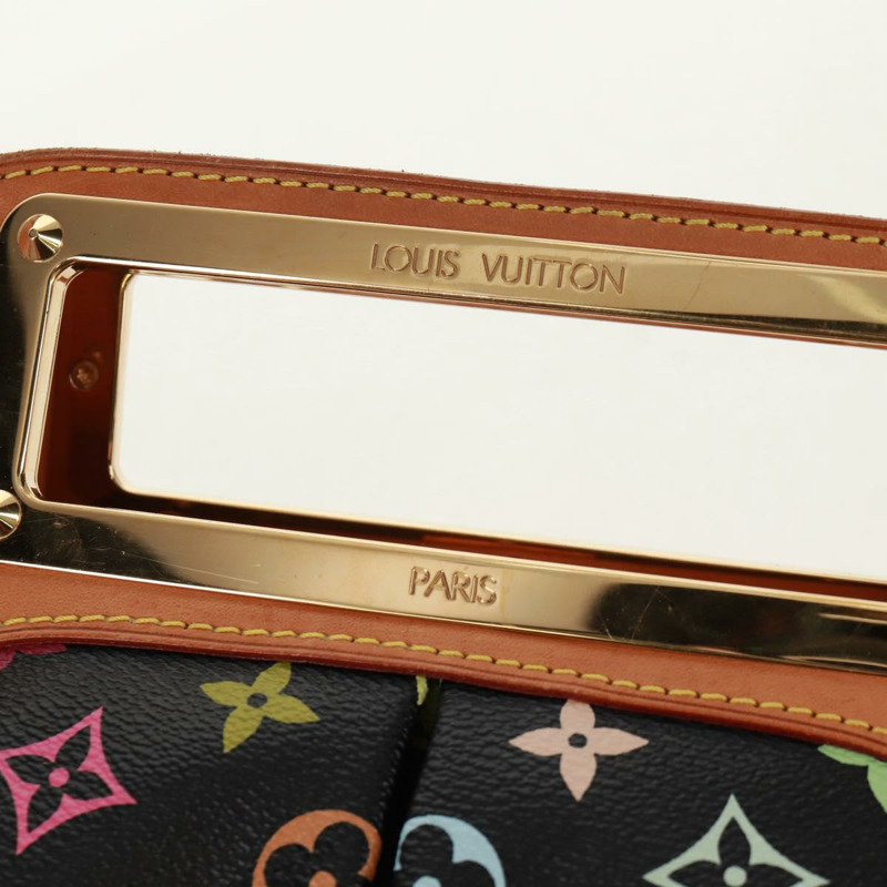 【日本直送】路易威登 Monogram Multicolor Judy MM 手提包 2Way 黑色 M40256 正品 ka1093V-18