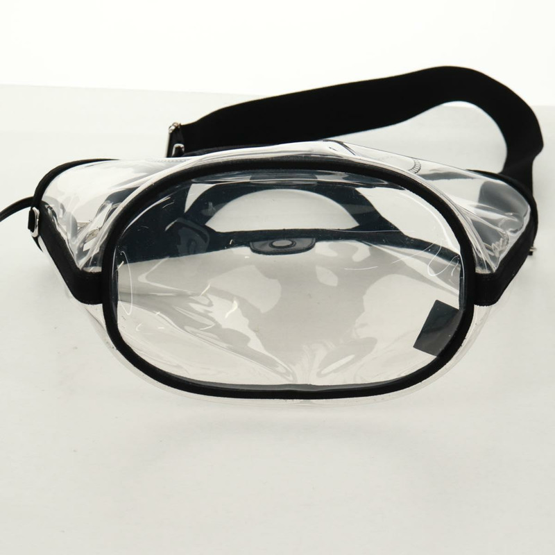 【日本直送】PRADA 手提包 Vinyl 2way Clear Silver Auth ka1045M-4