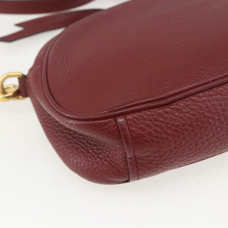 【日本直送】PRADA 皮革雙肩包 波爾多金 正品 ka1044-15