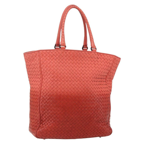 BOTTEGA VENETA INTRECCIATO 手提包皮革橙色 256425 正品 ka1155