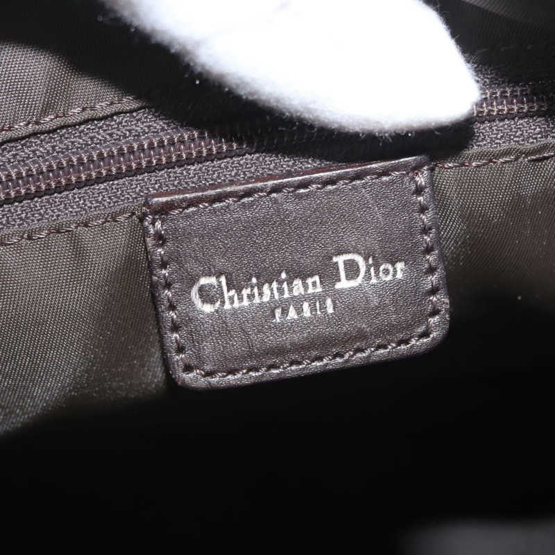 【日本直送】Christian Dior Romantic Trotter帆布手提包 PVC棕色銀色 正品 160136-18