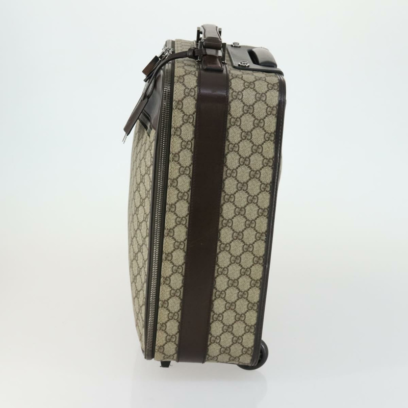 【日本直送】GUCCI GG Supreme 手提箱 PVC 米色 銀色 101678 正品 160065-2