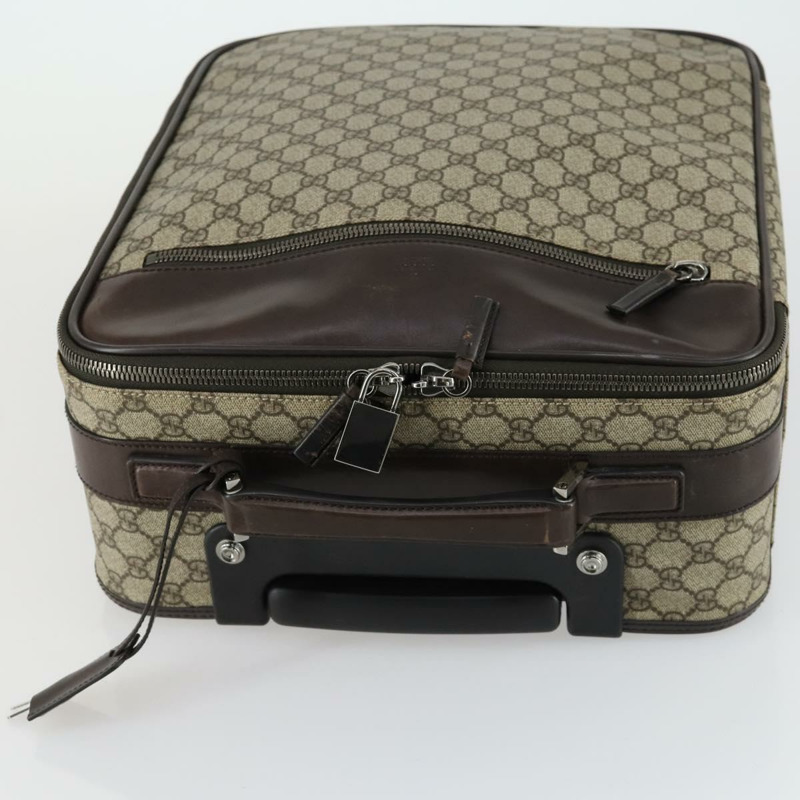 【日本直送】GUCCI GG Supreme 手提箱 PVC 米色 銀色 101678 正品 160065-5