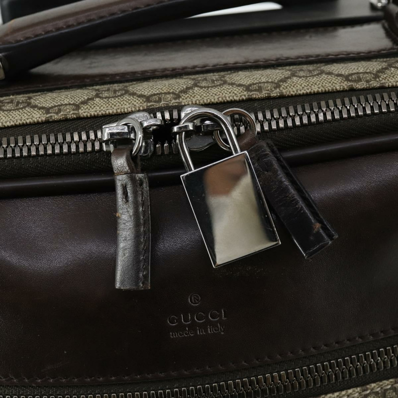 【日本直送】GUCCI GG Supreme 手提箱 PVC 米色 銀色 101678 正品 160065-19