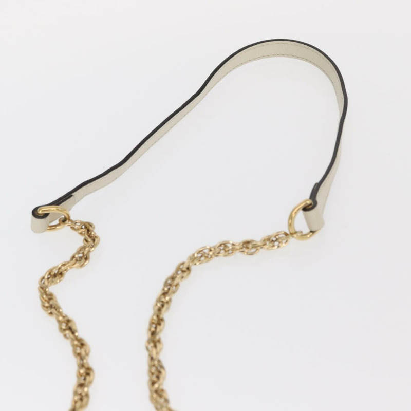 【日本直送】GUCCI GG Marmont Sherry Line 鏈條包 白色 金色 皮革 550618 正品 ka1140-7
