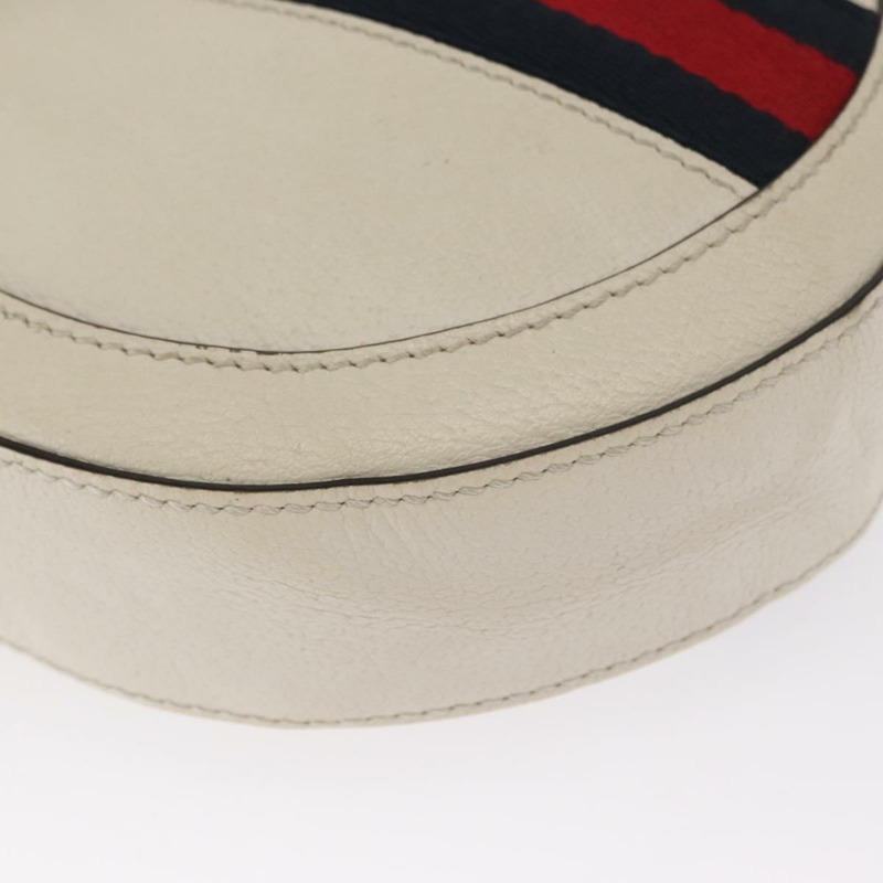 【日本直送】GUCCI GG Marmont Sherry Line 鏈條包 白色 金色 皮革 550618 正品 ka1140-8