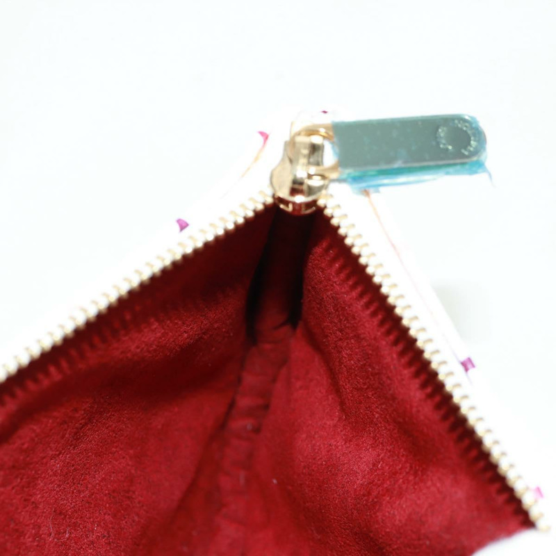 【日本直送】路易威登 Monogram Multicolor Pochette MM 手拿包 白色 M60028 LV Auth 159454V-19