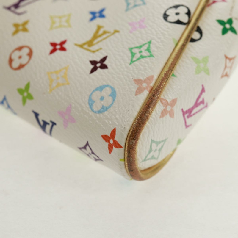 【日本直送】路易威登 Monogram Multicolor Kate 手拿包 白色 Bron M55212 LV Auth 159471V-13