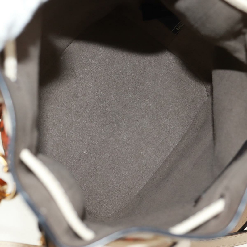 【日本直送】FENDI Zucchino帆布迷你Montrezor手提包，橘色金色，兩用款，正品，貨號159396V-9