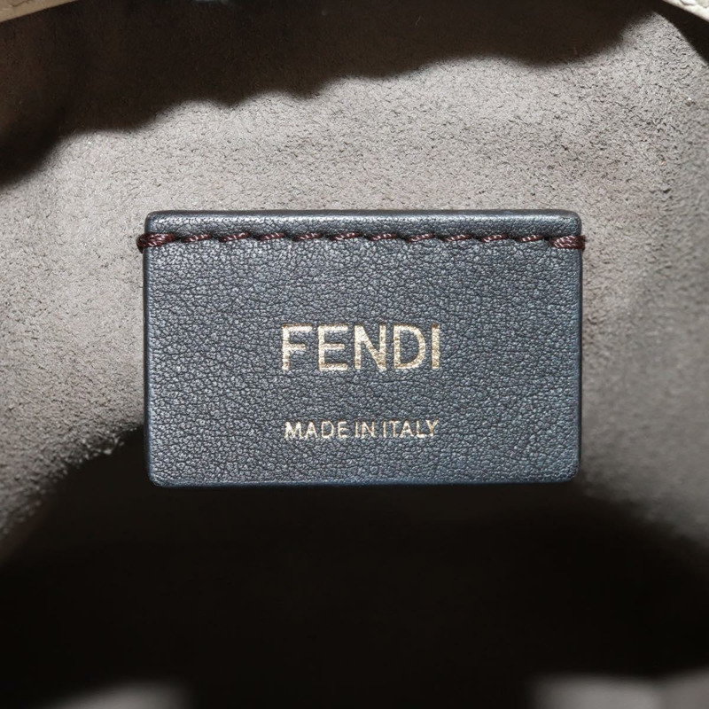 【日本直送】FENDI Zucchino帆布迷你Montrezor手提包，橘色金色，兩用款，正品，貨號159396V-20