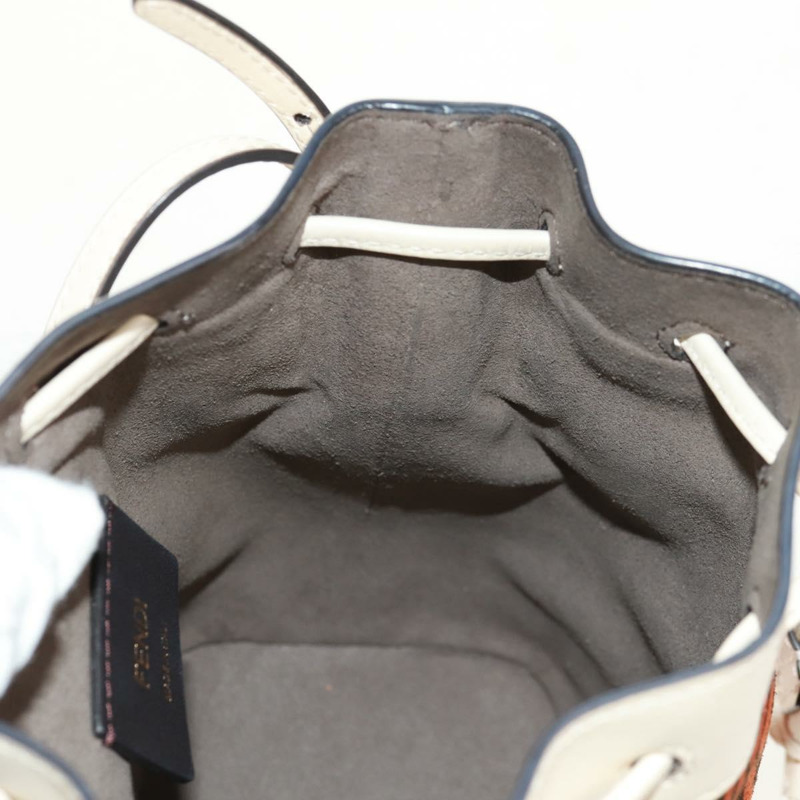 【日本直送】FENDI Zucchino帆布迷你Montrezor手提包，橘色金色，兩用款，正品，貨號159396V-22