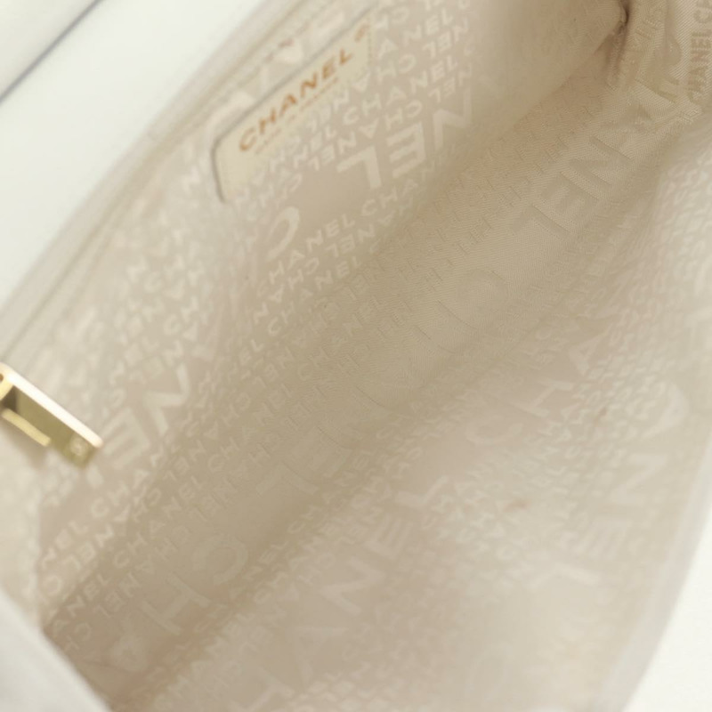 【日本直送】香奈兒 Choco Bar 鏈條肩背包，羊皮材質，黑色/白色，CC 標誌，正品編號 159582V-9