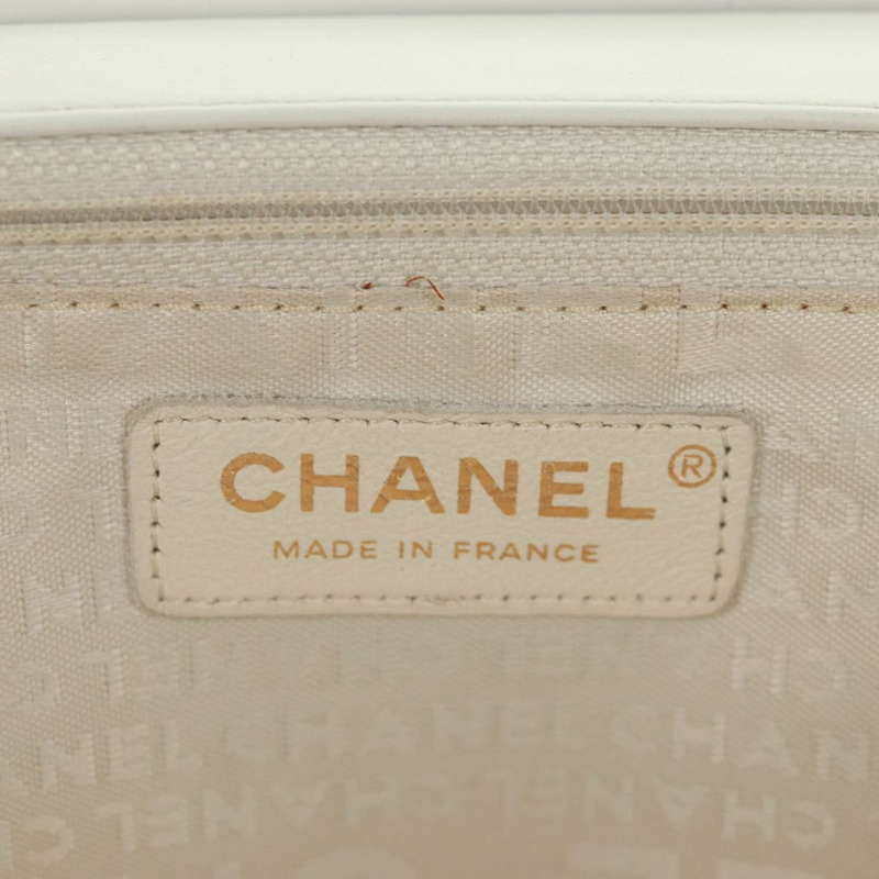 【日本直送】香奈兒 Choco Bar 鏈條肩背包，羊皮材質，黑色/白色，CC 標誌，正品編號 159582V-20