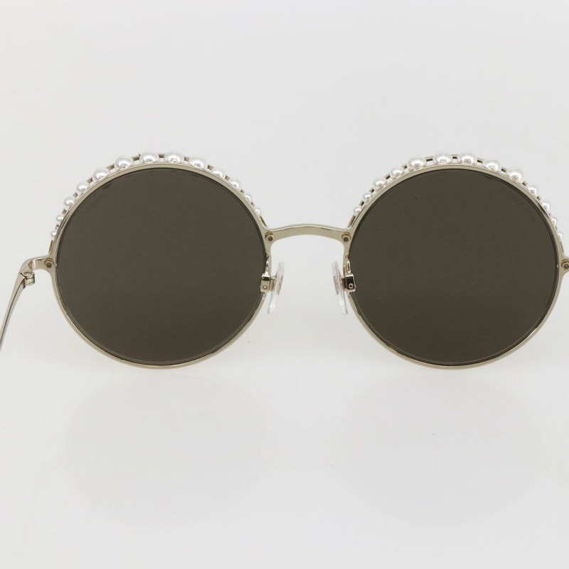 【日本直送】香奈兒 (CHANEL) 金屬棕色太陽眼鏡 4234 CC Auth 159617V-7