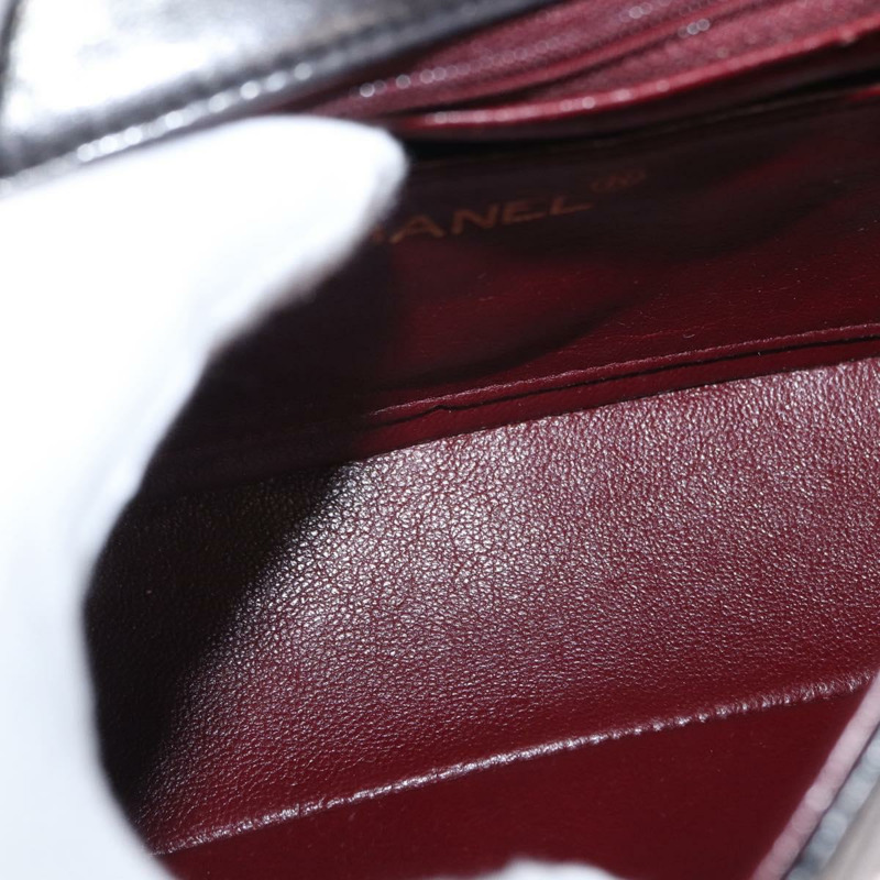 【日本直送】香奈兒 (CHANEL) 絎縫鏈條單肩包，羊皮材質，金色/黑色，CC標誌，正品編號 158863SAV-9