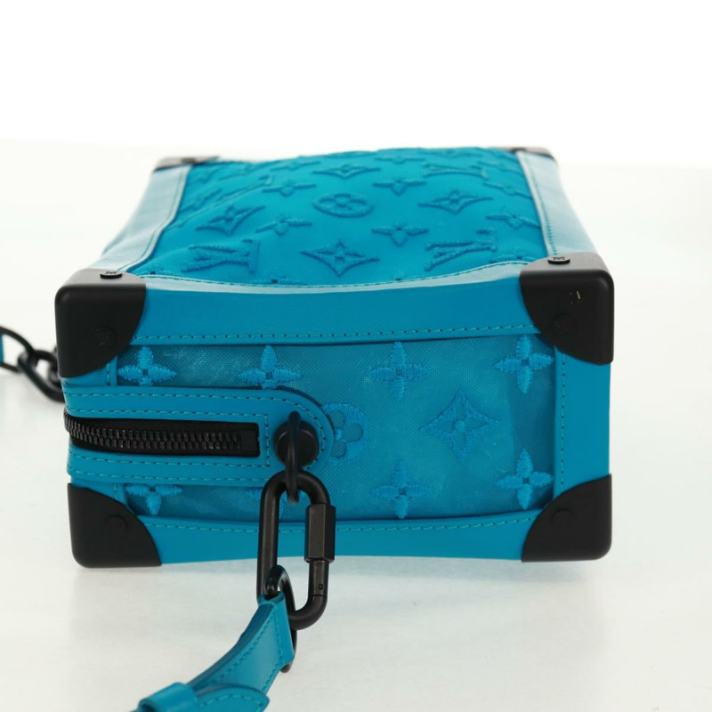 【日本直送】路易威登 Monogram Mesh Soft Trunk Bag 藍色 M45074 LV Auth 160888SAM-2