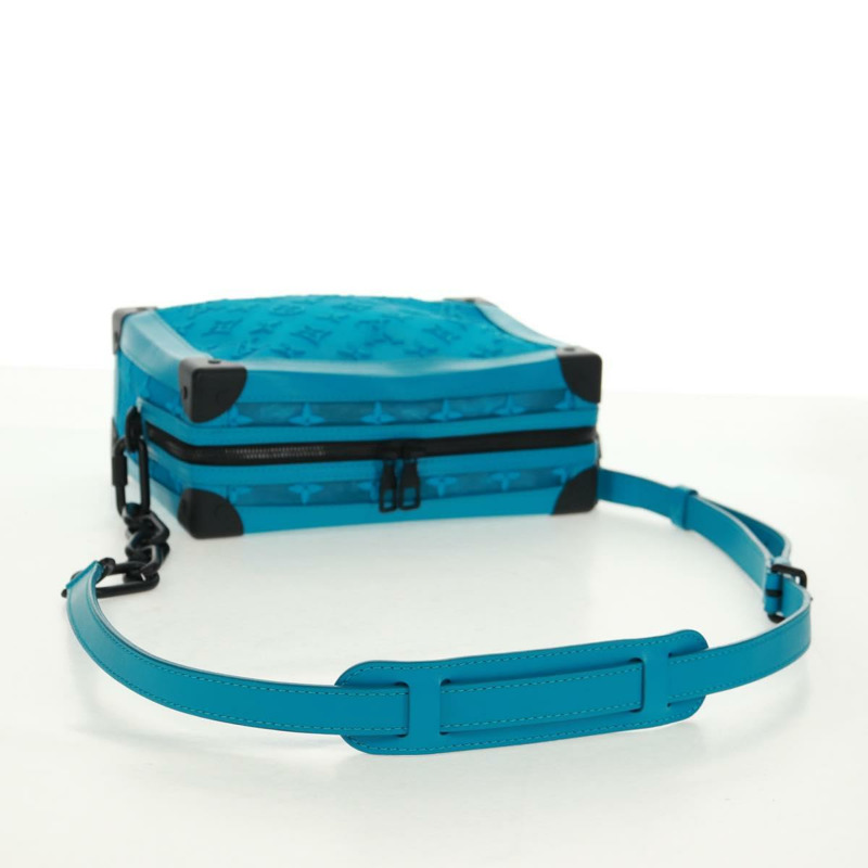 【日本直送】路易威登 Monogram Mesh Soft Trunk Bag 藍色 M45074 LV Auth 160888SAM-6