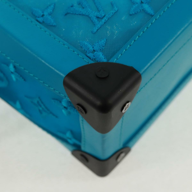 【日本直送】路易威登 Monogram Mesh Soft Trunk Bag 藍色 M45074 LV Auth 160888SAM-16