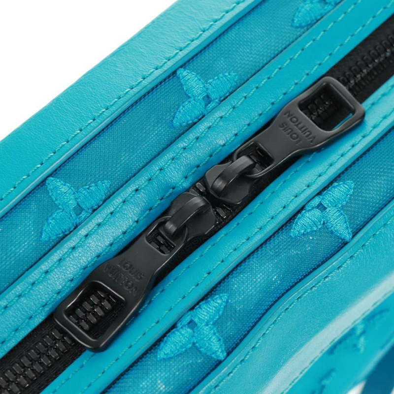 【日本直送】路易威登 Monogram Mesh Soft Trunk Bag 藍色 M45074 LV Auth 160888SAM-18