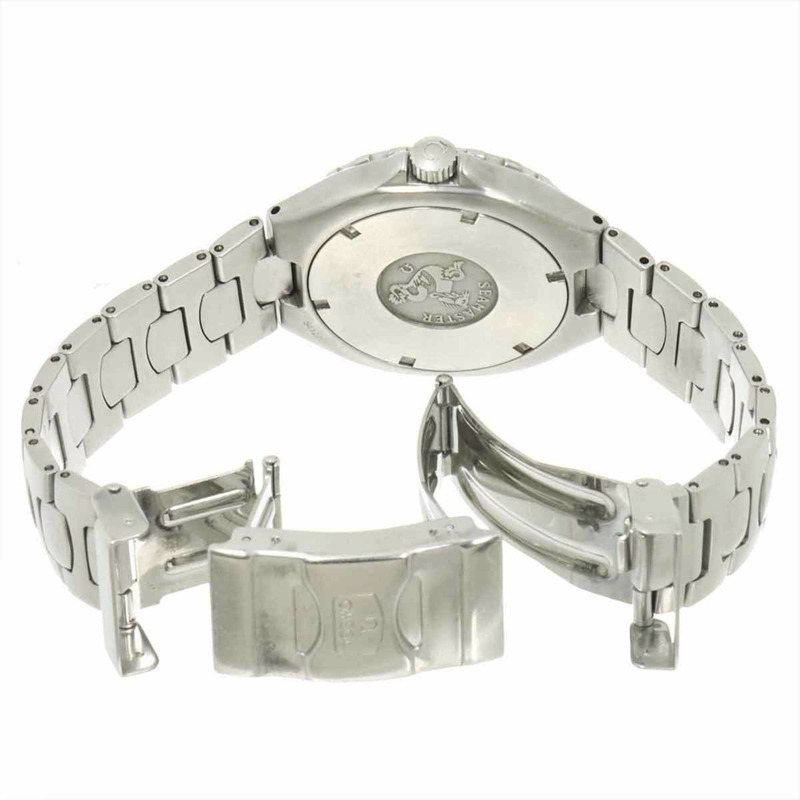 歐米茄海馬系列專業潛水錶 200 396 1062 男士腕錶，帶日期顯示和黑色石英機芯-3