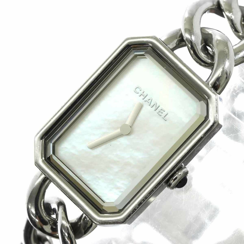 香奈兒 Premiere H3251 女士白色貝殼石英腕錶-7