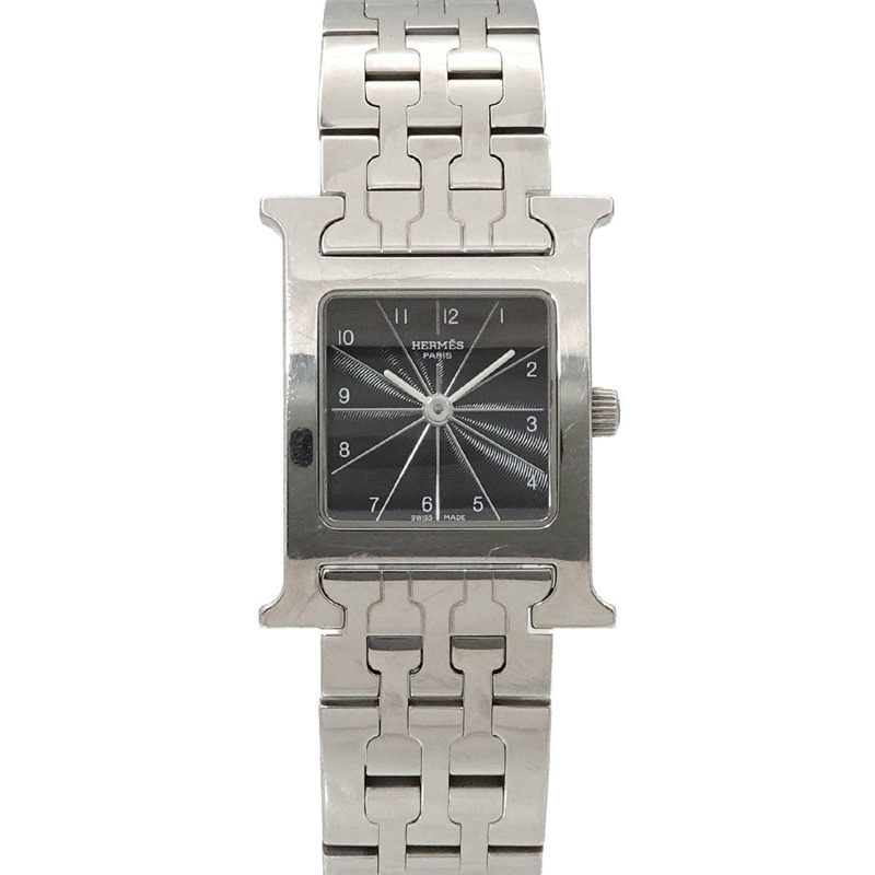 愛馬仕 H Watch HH1 210 女士黑色石英錶-0