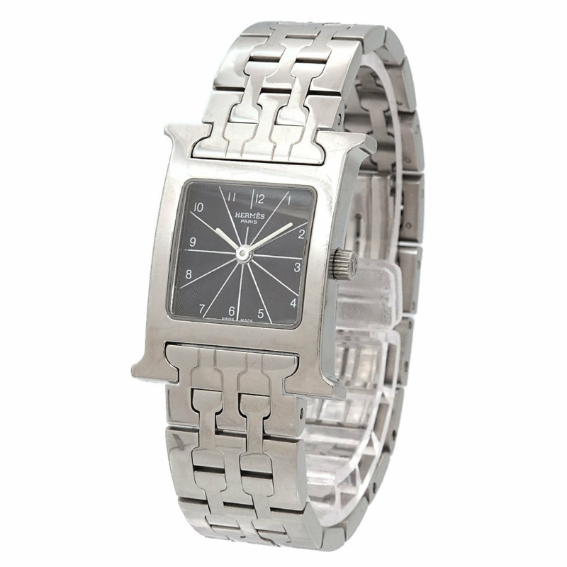 愛馬仕 H Watch HH1 210 女士黑色石英錶-1