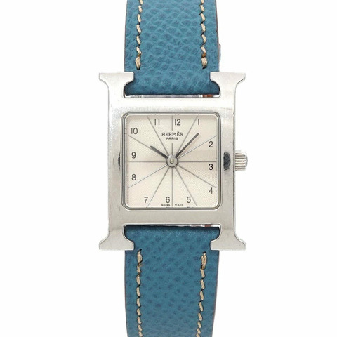 愛馬仕 H 系列 HH1 210 女士銀色石英錶