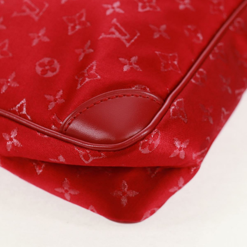 【日本直送】路易威登 Monogram Satin Little Boulogne 手提包 紅色 M92351 正品 BA9469SM-8